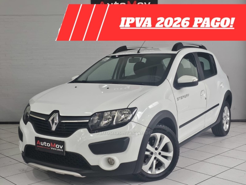 sandero 1.6 stepway 8v flex 4p manual 2015 caxias do sul