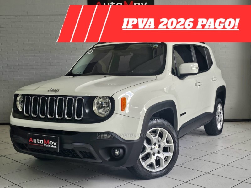 RENEGADE 2.0 16V TURBO DIESEL LONGITUDE 4P 4X4 AUTOMÁTICO - 2016 - CAXIAS DO SUL