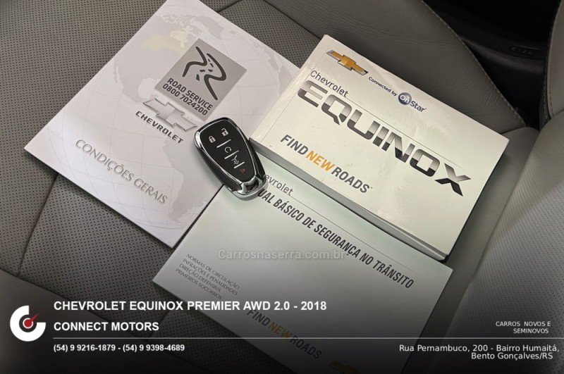 EQUINOX 2.0 16V TURBO GASOLINA PREMIER AWD AUTOMÁTICO - 2018 - BENTO GONçALVES