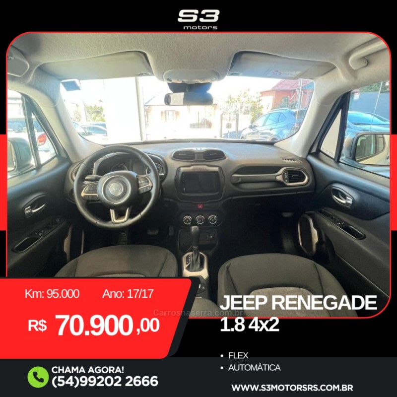 RENEGADE 1.8 16V FLEX 4P AUTOMÁTICO - 2017 - CAXIAS DO SUL