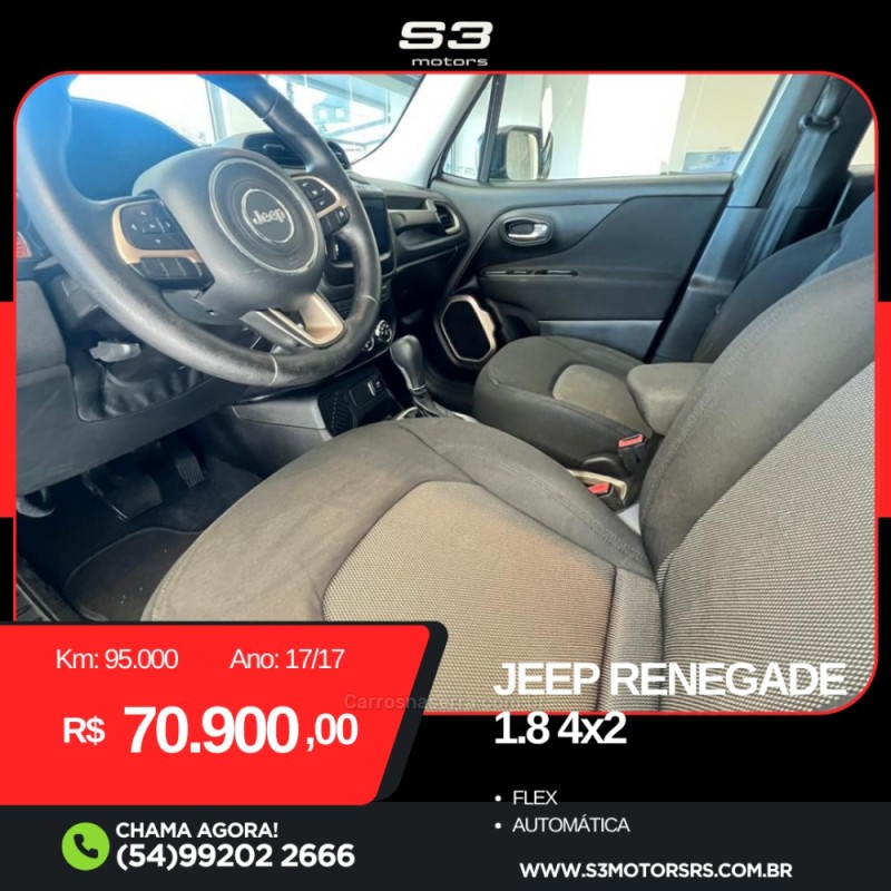 RENEGADE 1.8 16V FLEX 4P AUTOMÁTICO - 2017 - CAXIAS DO SUL