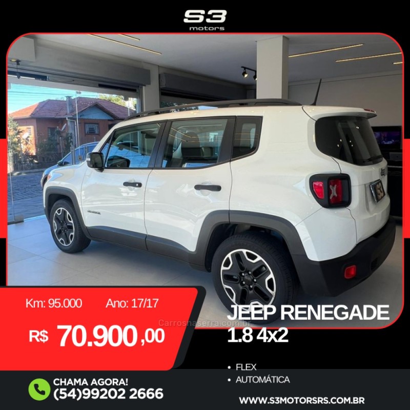 RENEGADE 1.8 16V FLEX 4P AUTOMÁTICO - 2017 - CAXIAS DO SUL