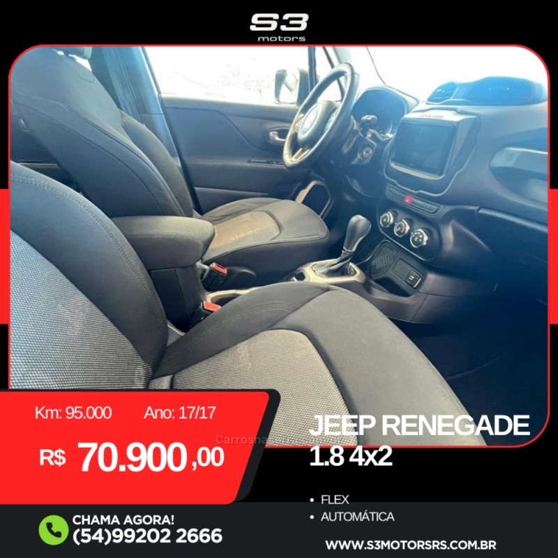 RENEGADE 1.8 16V FLEX 4P AUTOMÁTICO - 2017 - CAXIAS DO SUL