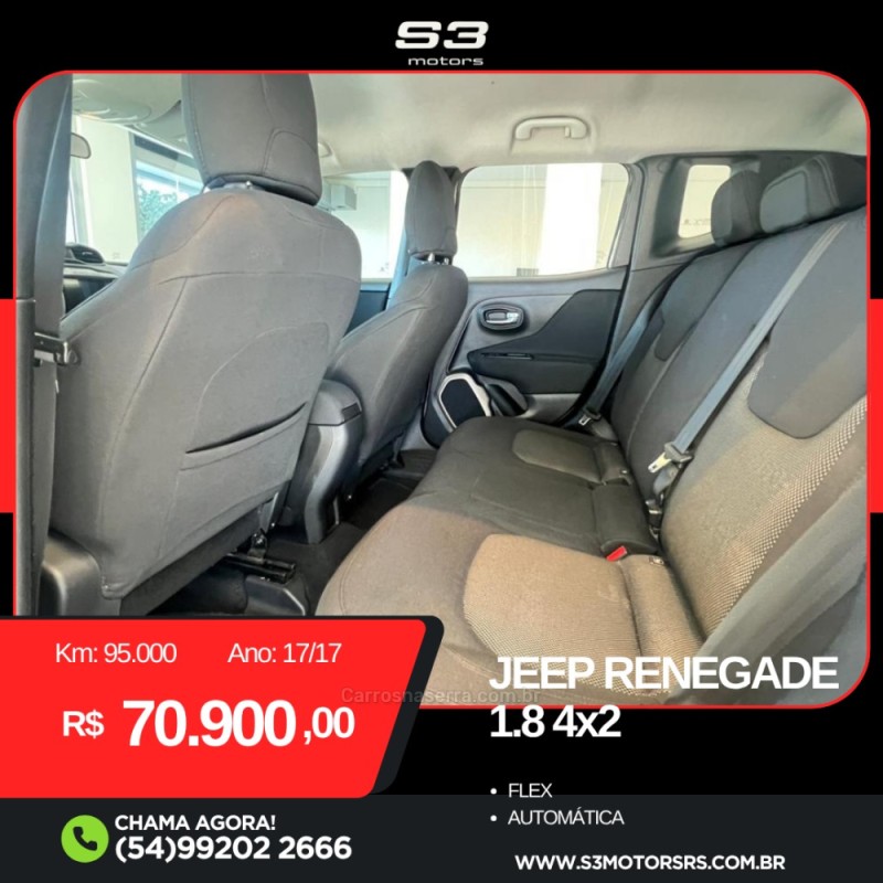 RENEGADE 1.8 16V FLEX 4P AUTOMÁTICO - 2017 - CAXIAS DO SUL