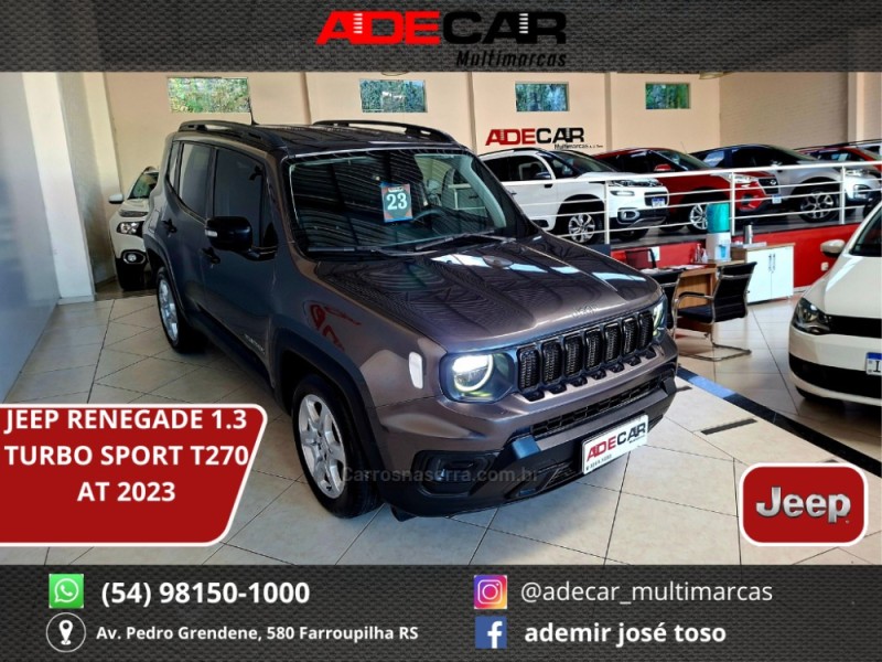 renegade 1.3 sport t270 16v turbo flex 4p automatico 2023 farroupilha