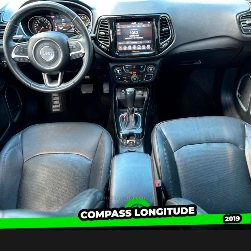 COMPASS 2.0 16V FLEX LONGITUDE AUTOMÁTICO - 2019 - TAQUARA