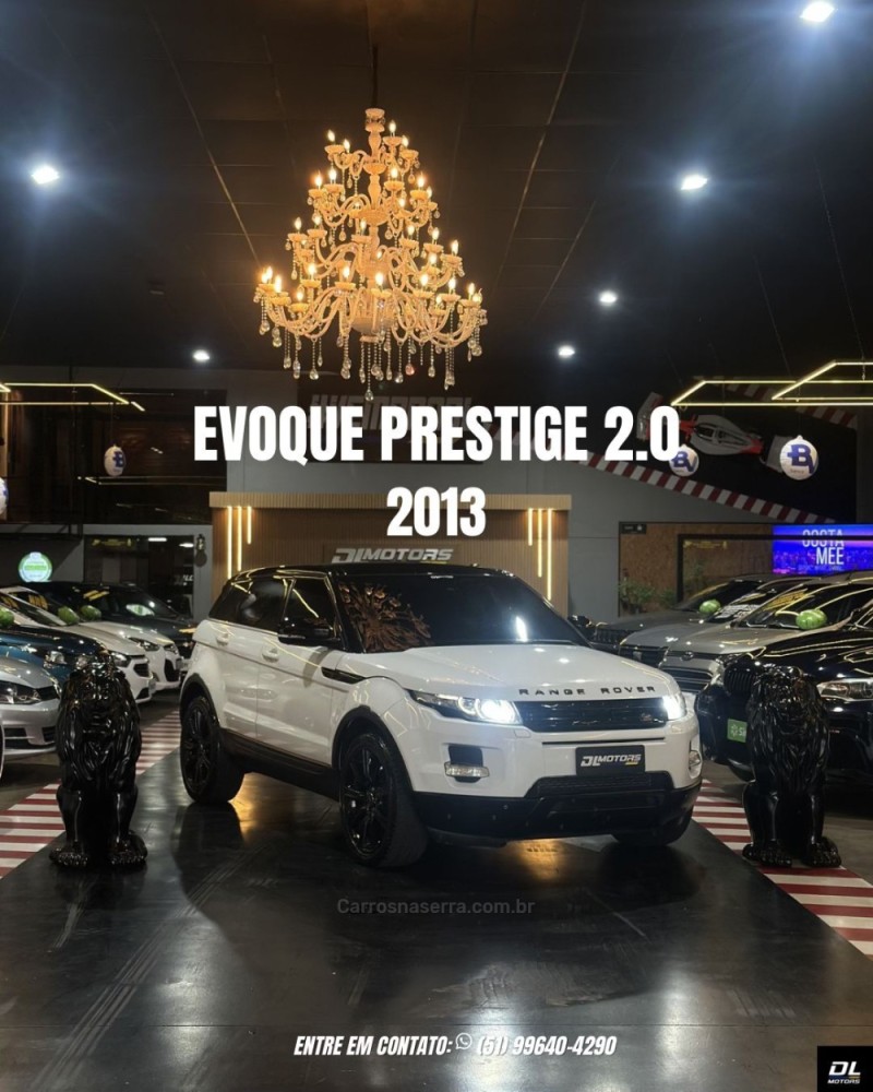 range rover evoque 2.0 prestige 4wd 16v gasolina 4p automatico 2013 lajeado