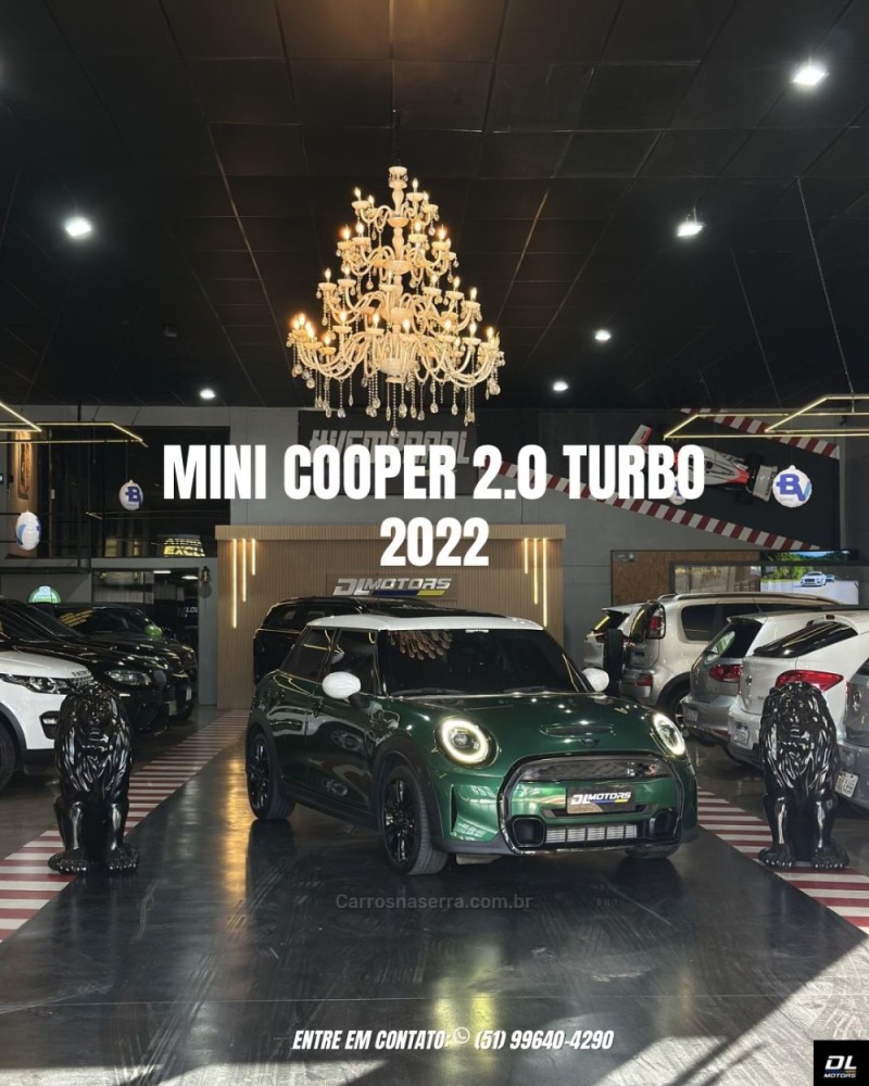 cooper 2.0 s 16v turbo gasolina 2p automatico 2022 lajeado