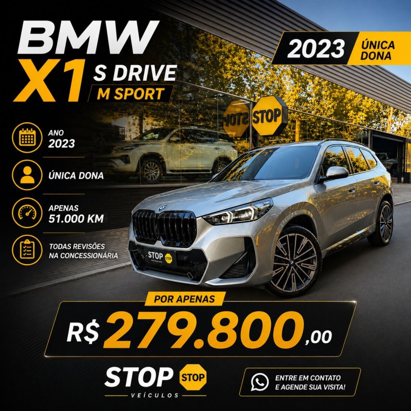 X1 2.0 16V TURBO ACTIVEFLEX SDRIVE20I M SPORT 4P AUTOMÁTICO - 2023 - DOIS IRMãOS