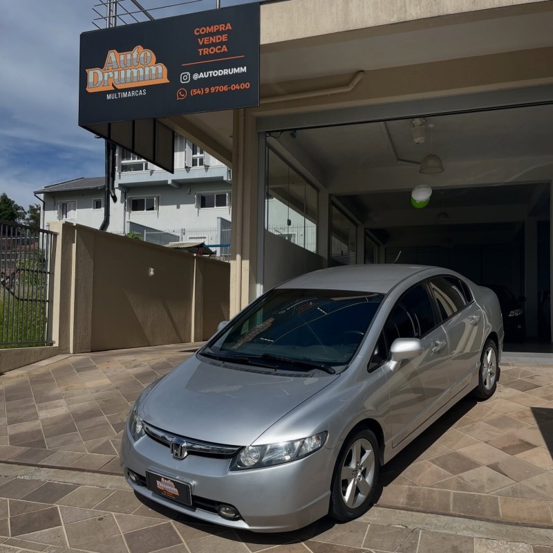 civic 1.8 lxs 16v flex 4p automatico 2008 nova petropolis