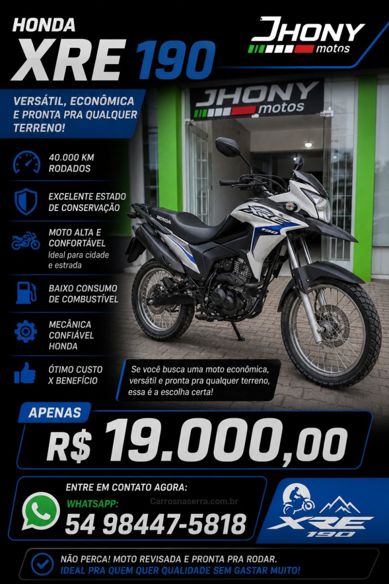 xre 190 abs  2019 caxias do sul