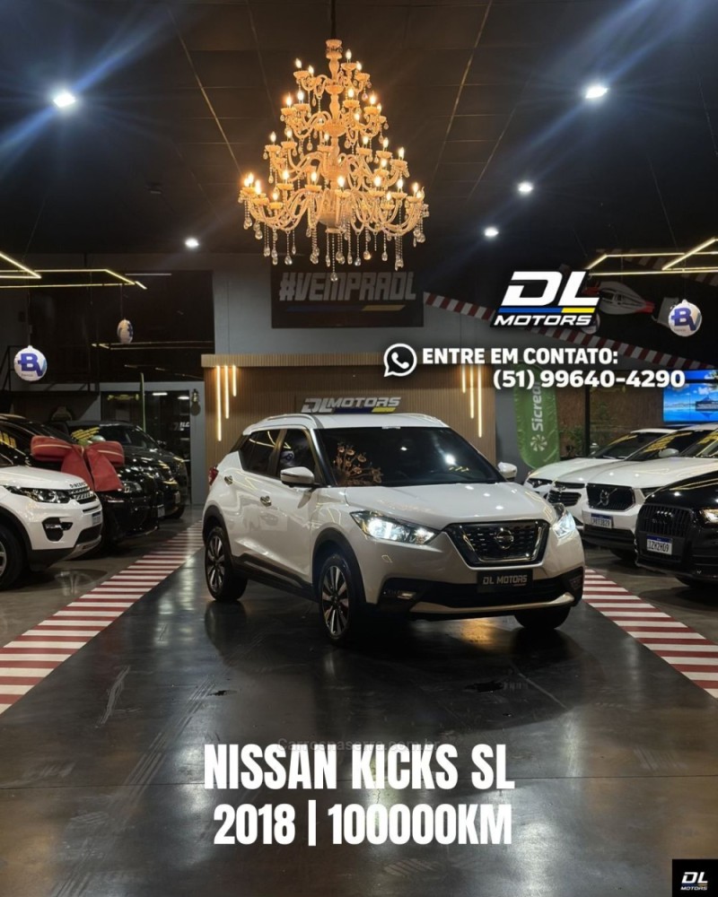 kicks 1.6 16v flex sl 4p xtronic 2018 lajeado