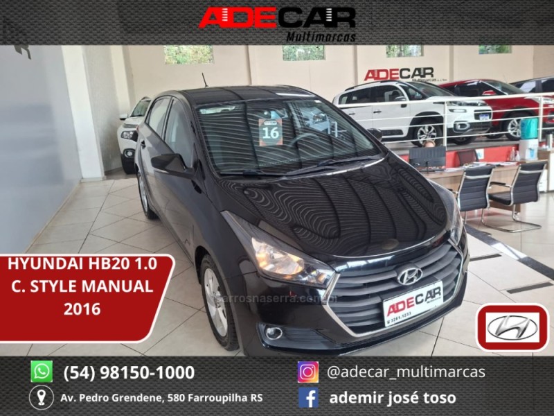 hb20 1.0 comfort style 12v flex 4p manual 2016 farroupilha