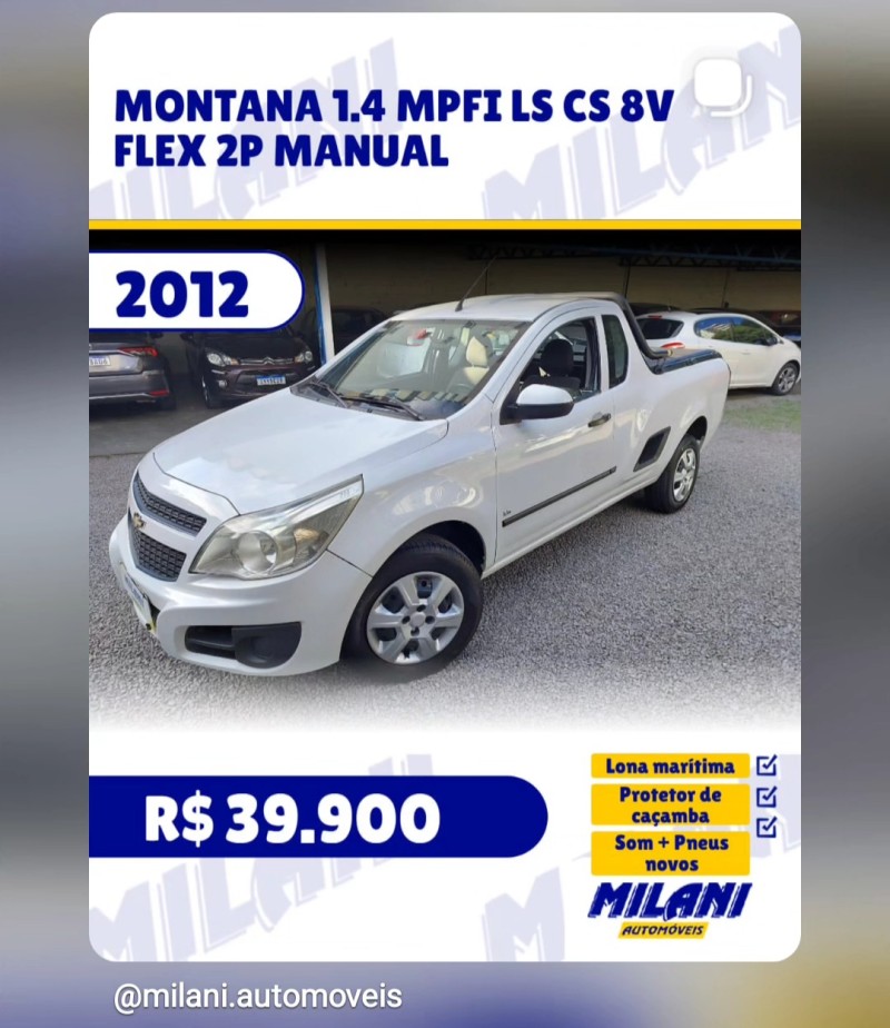 montana 1.4 mpfi ls cs 8v flex 2p manual 2012 bento goncalves