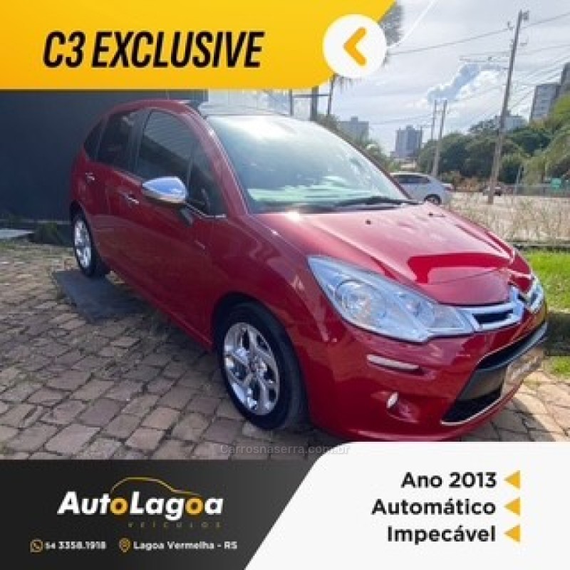C3 1.6 EXCLUSIVE 16V FLEX 4P AUTOMÁTICO