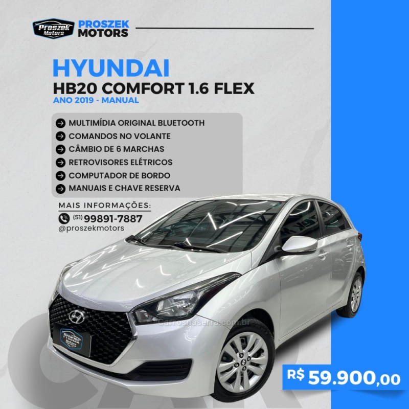 hb20 1.6 comfort 16v flex 4p manual 2019 canoas