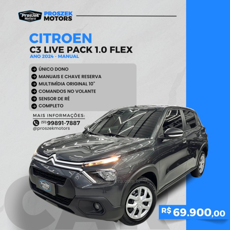 c3 1.0 live pack 6v 4p flex manual 2024 canoas
