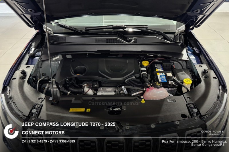 COMPASS 1.3 LONGITUDE T270 16V TURBO 4X2 FLEX 4P AUTOMÁTICO - 2025 - BENTO GONçALVES