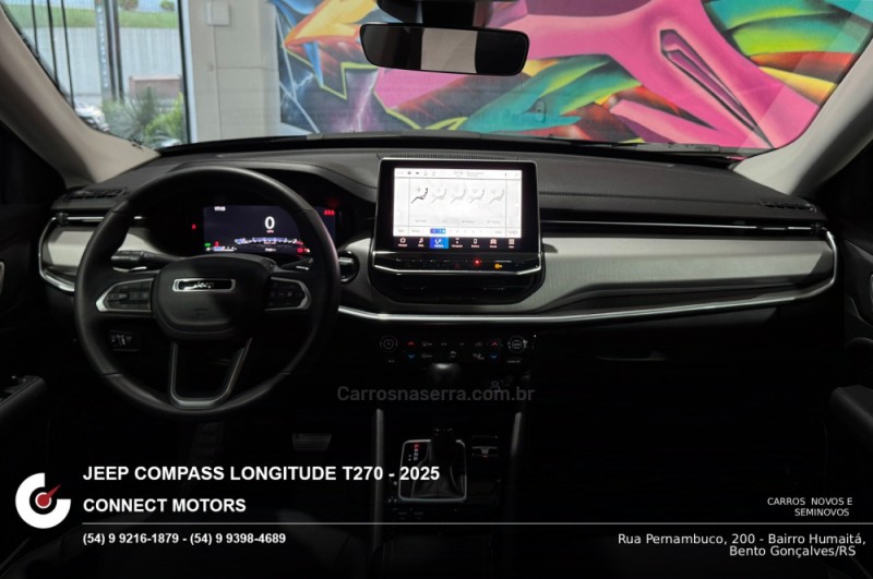 COMPASS 1.3 LONGITUDE T270 16V TURBO 4X2 FLEX 4P AUTOMÁTICO - 2025 - BENTO GONçALVES
