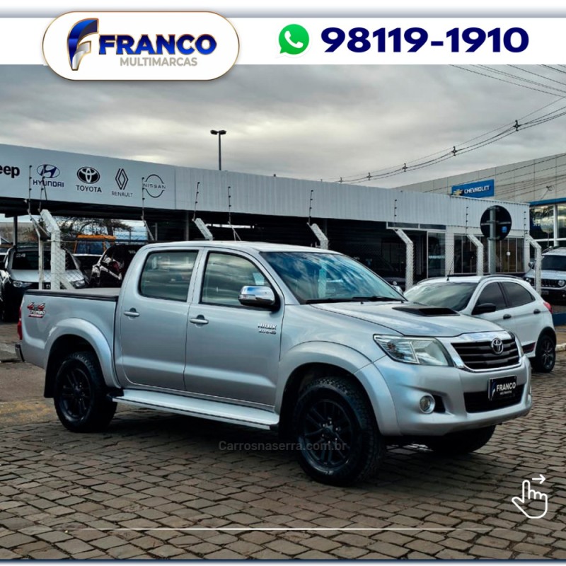 HILUX 3.0 SRV 4X4 CD 16V TURBO INTERCOOLER DIESEL 4P AUTOMÁTICO - 2013 - VACARIA