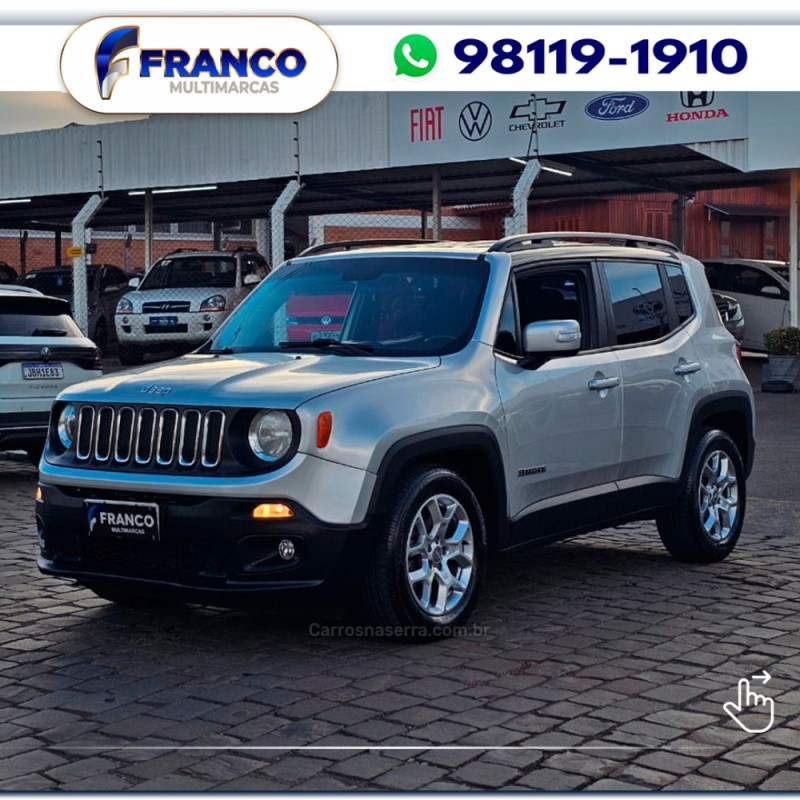 renegade 1.8 16v flex longitude 4p automatico 2017 vacaria
