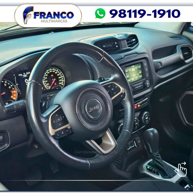 RENEGADE 1.8 16V FLEX LONGITUDE 4P AUTOMÁTICO - 2017 - VACARIA