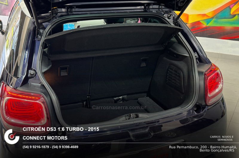 DS3 1.6 THP SPORT CHIC 16V GASOLINA 2P MANUAL - 2015 - BENTO GONçALVES