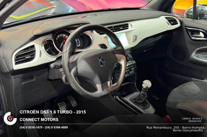 DS3 1.6 THP SPORT CHIC 16V GASOLINA 2P MANUAL - 2015 - BENTO GONçALVES