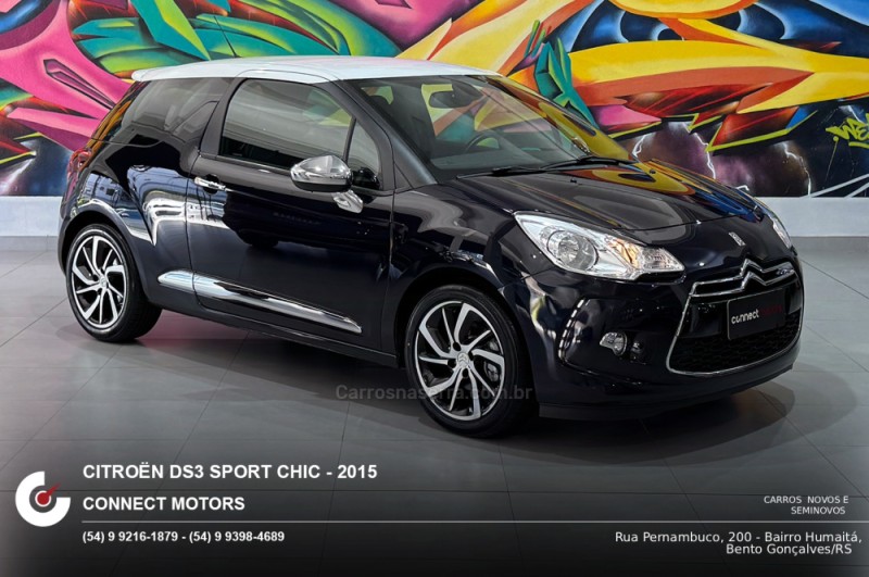 ds3 1.6 thp sport chic 16v gasolina 2p manual 2015 bento goncalves
