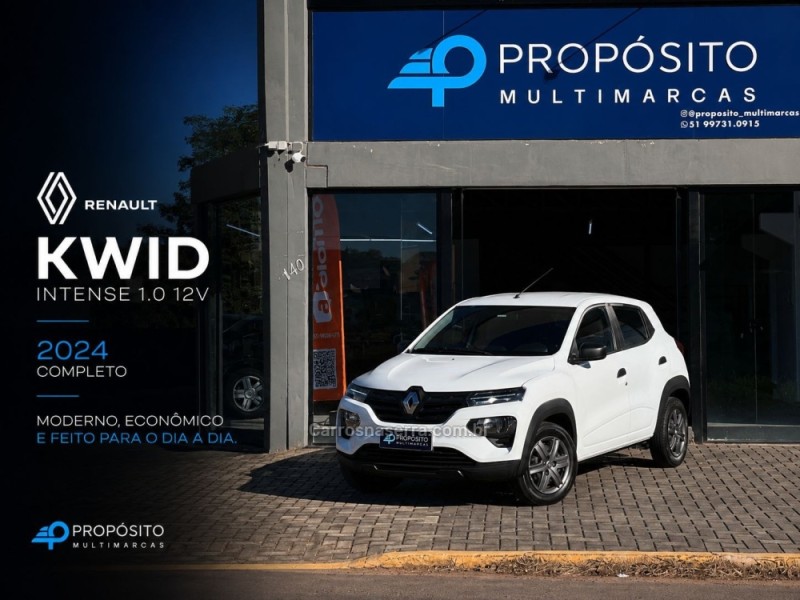 kwid 1.0 12v sce flex intense manual 2024 estancia velha