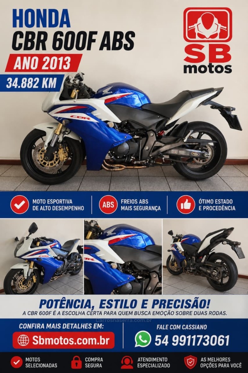 cbr 650f abs 2013 farroupilha