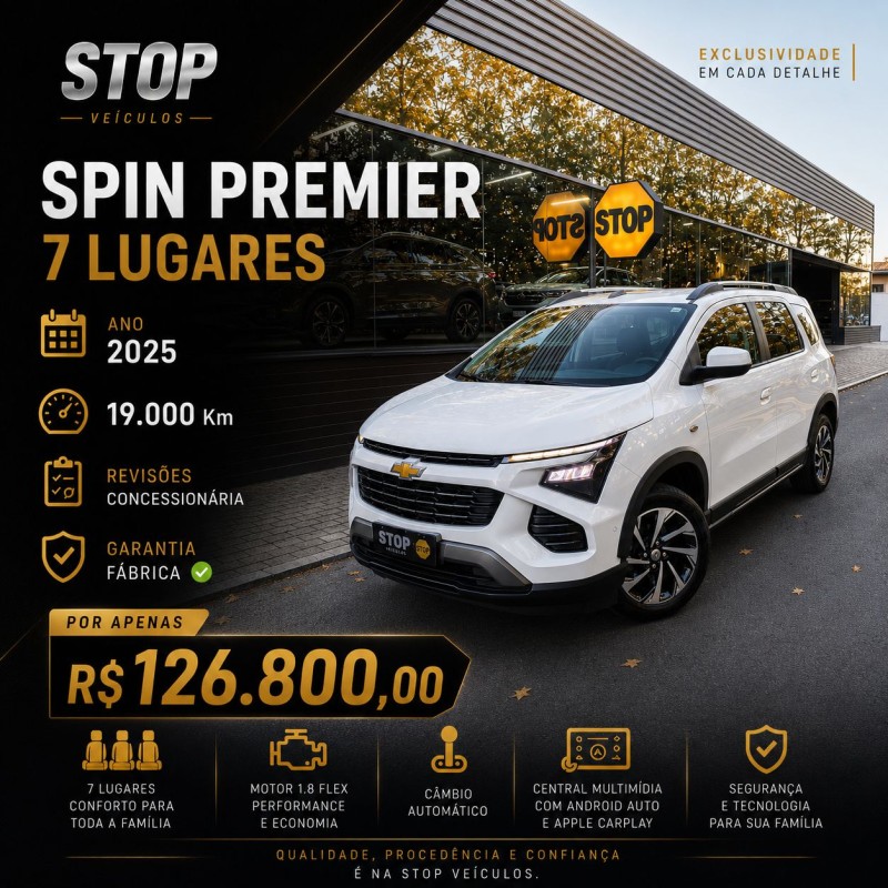 spin 1.8 premier 8v flex 4p automatico 2025 dois irmaos