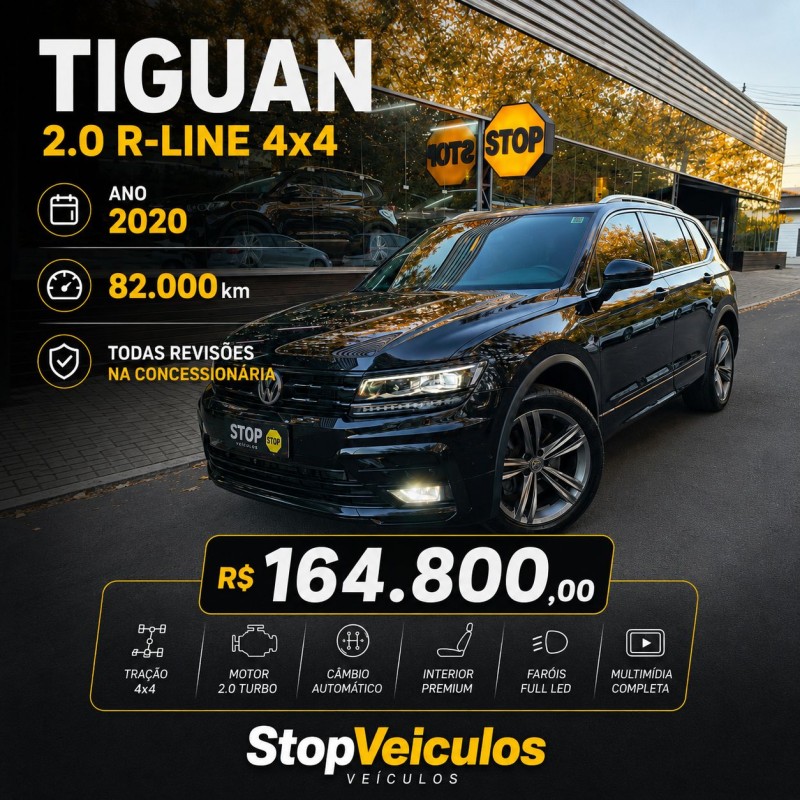 tiguan 2.0 allspace r line 350 tsi 4x4 gasolina 4p 2020 dois irmaos