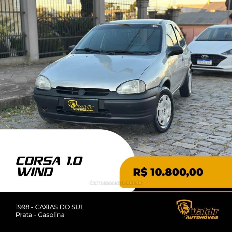 corsa 1.0 efi wind 8v gasolina 2p manual 1998 caxias do sul