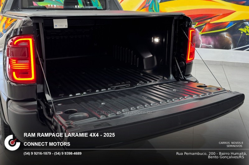 RAMPAGE 2.0 HURRICANE LARAMIE 4 4X4 TURBO GASOLINA 4P AUTOMÁTICO - 2025 - BENTO GONçALVES