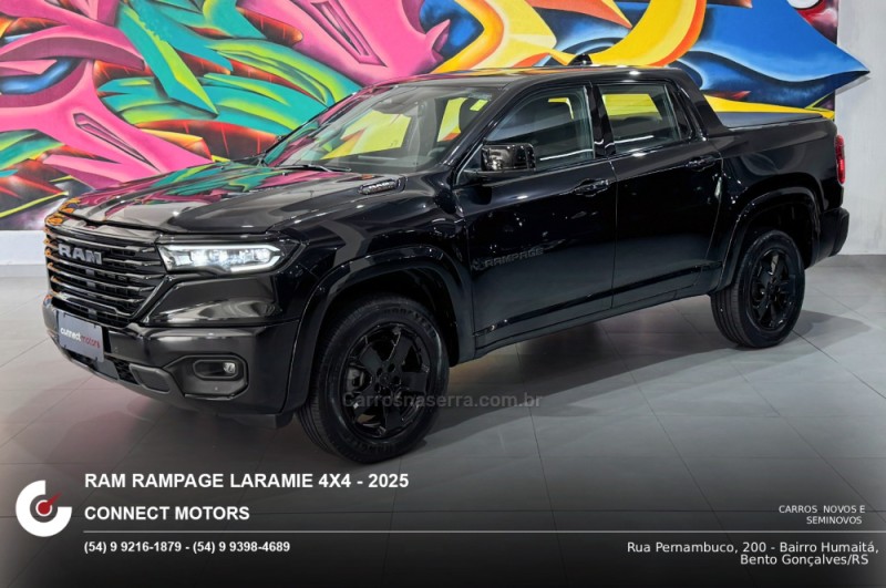 RAMPAGE 2.0 HURRICANE LARAMIE 4 4X4 TURBO GASOLINA 4P AUTOMÁTICO - 2025 - BENTO GONçALVES