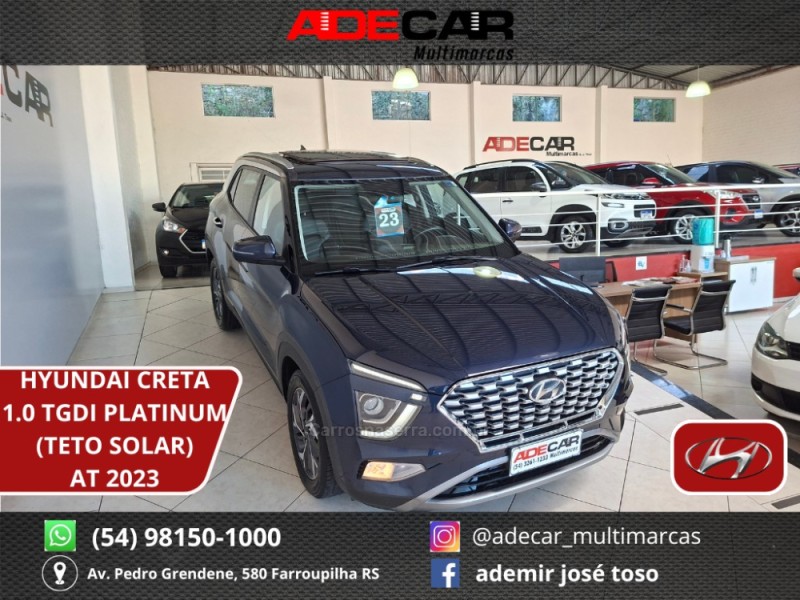CRETA 1.0 PLATINUM TURBO 12V FLEX 4P AUTOMÁTICO