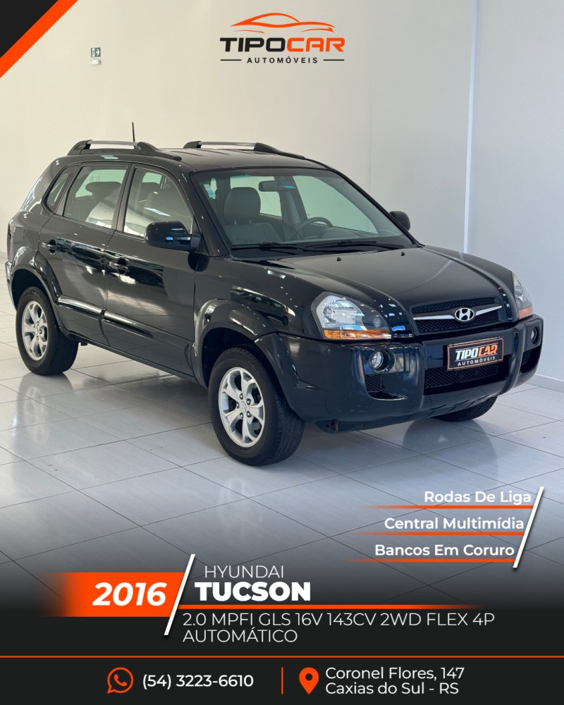 tucson 2.0 mpfi gls 16v 143cv 2wd flex 4p automatico 2016 caxias do sul