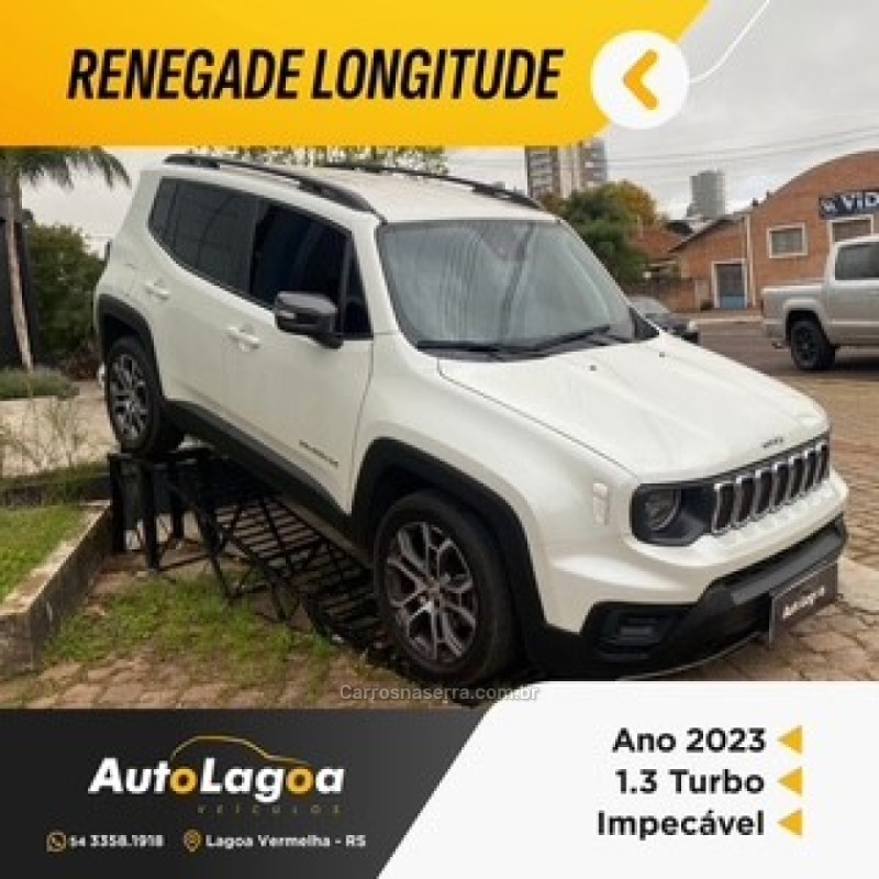 renegade 1.3 16v longitude t270 turbo 4x2 flex 4p automatico 2023 lagoa vermelha