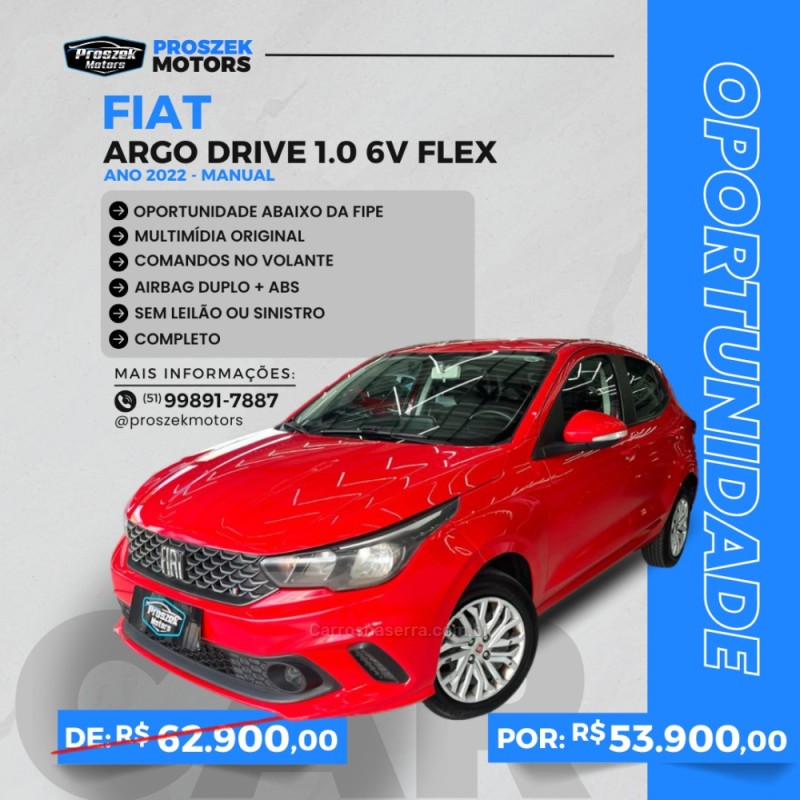 argo 1.0 drive 6v flex 4p manual 2022 canoas