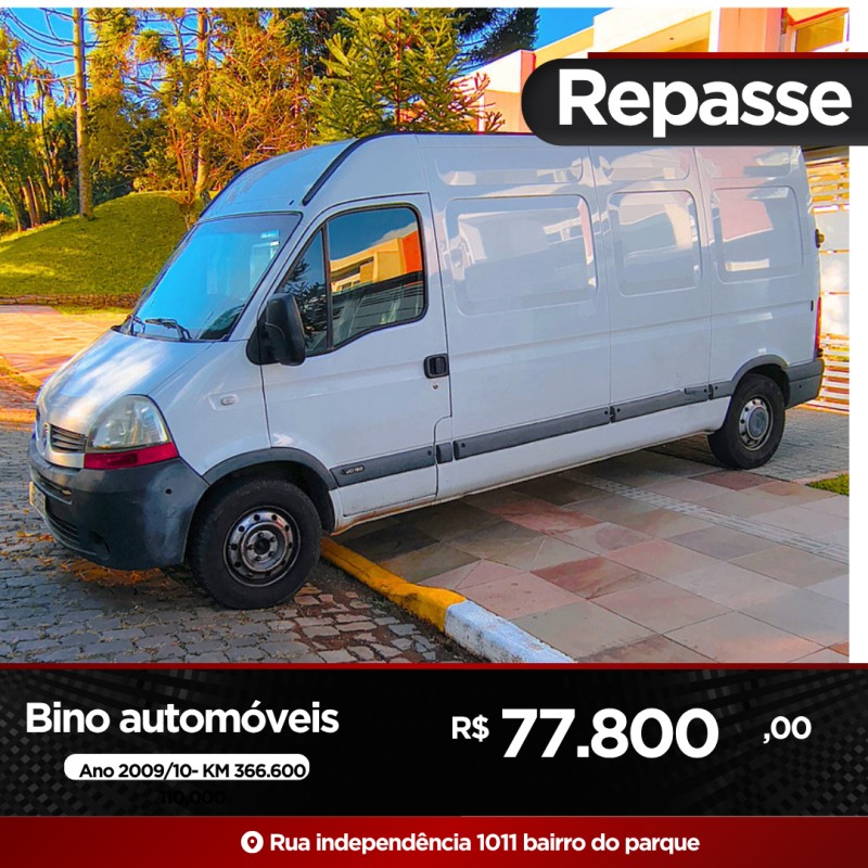 master 2.5 dci furgao l3h2 16v diesel 3p manual 2010 farroupilha