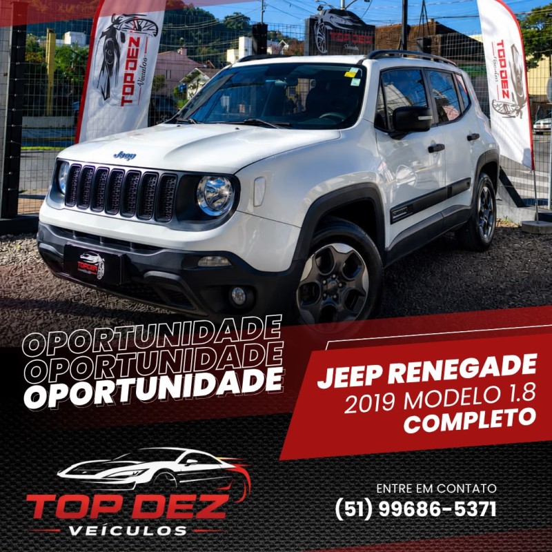 renegade 1.8 16v flex 4p automatico 2019 sao sebastiao do cai