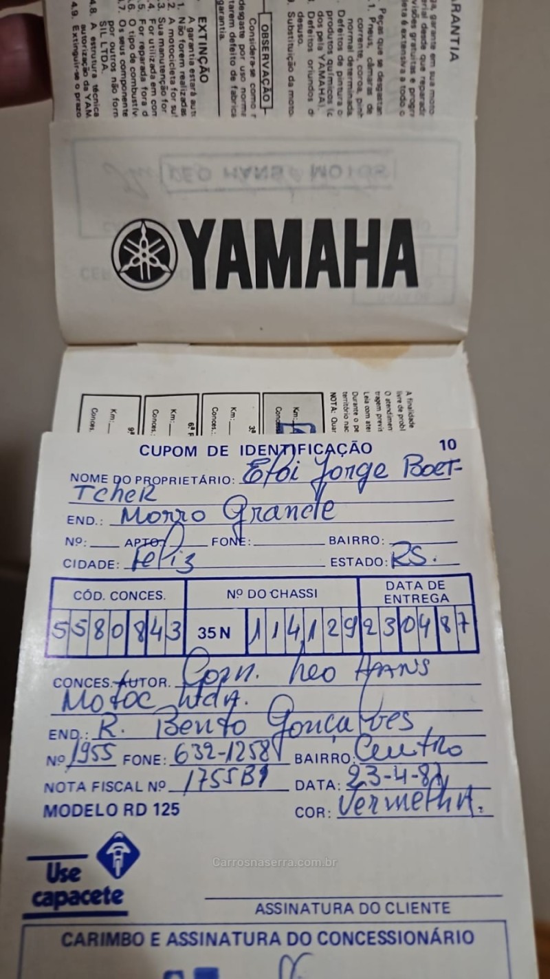 RD 125 - 1987 - CAXIAS DO SUL