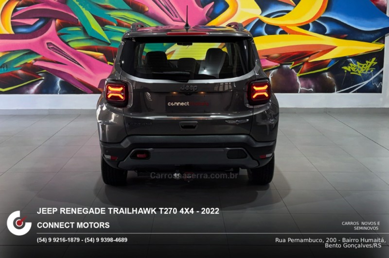 RENEGADE 1.3 TRAILHAWK T270 16V TURBO FLEX 4X4 4P AUTOMÁTICO - 2022 - BENTO GONçALVES