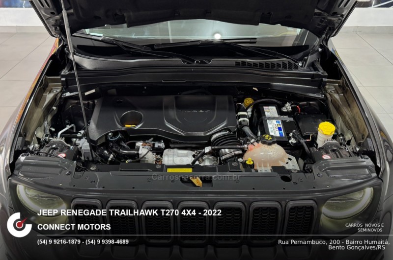 RENEGADE 1.3 TRAILHAWK T270 16V TURBO FLEX 4X4 4P AUTOMÁTICO - 2022 - BENTO GONçALVES