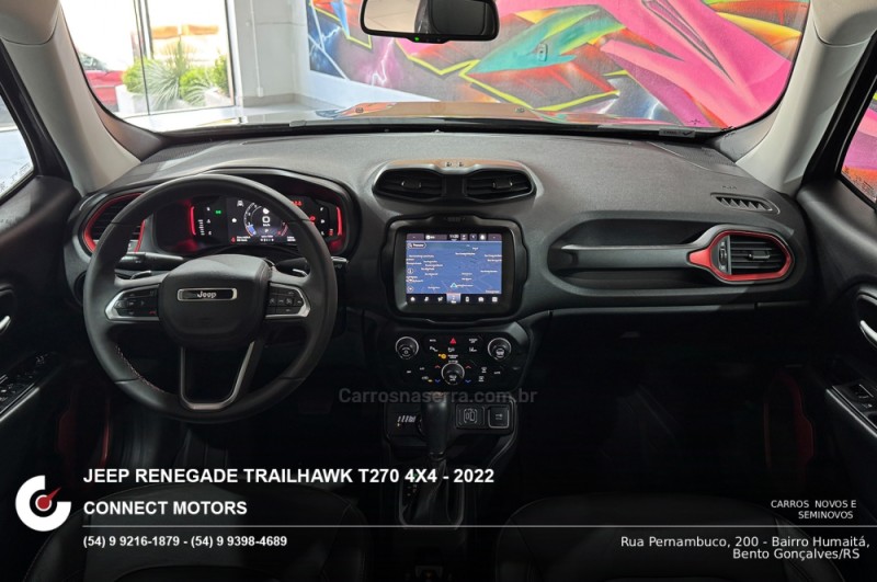 RENEGADE 1.3 TRAILHAWK T270 16V TURBO FLEX 4X4 4P AUTOMÁTICO - 2022 - BENTO GONçALVES