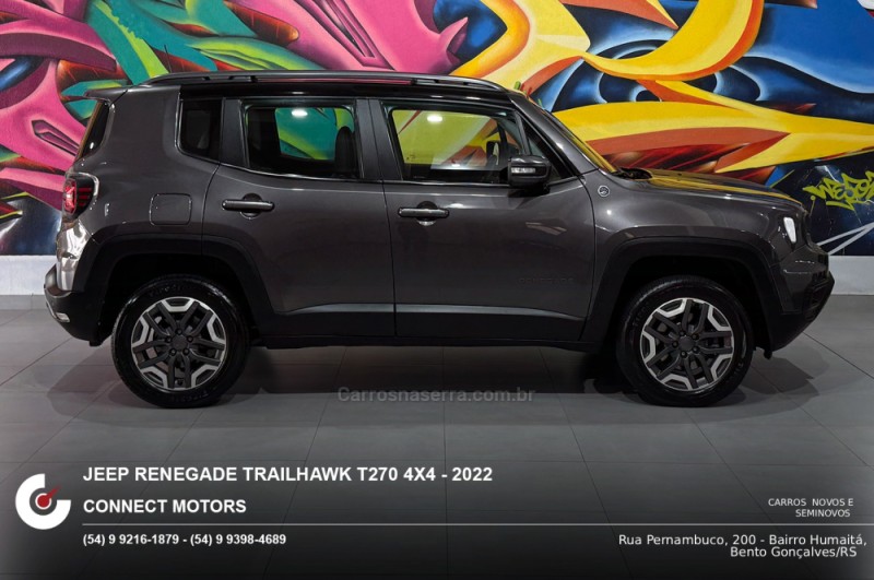 RENEGADE 1.3 TRAILHAWK T270 16V TURBO FLEX 4X4 4P AUTOMÁTICO - 2022 - BENTO GONçALVES