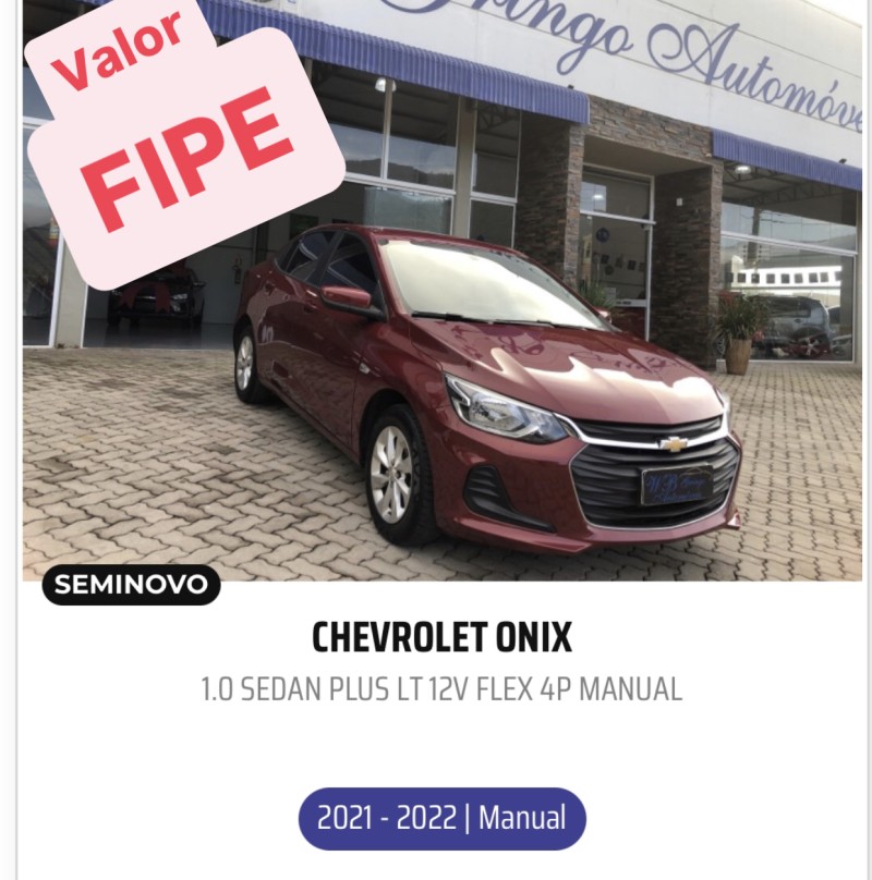 ONIX 1.0 SEDAN PLUS LT 12V FLEX 4P MANUAL