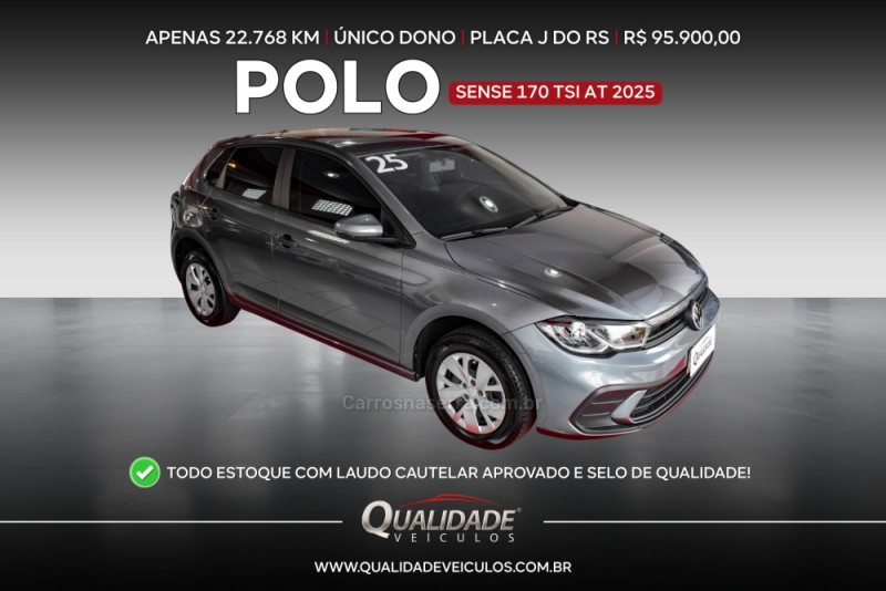 polo 1.0 170 tsi sense 12v flex 4p automatico 2025 santa cruz do sul
