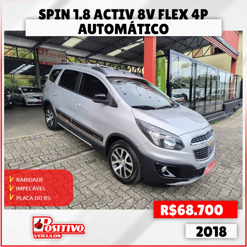 spin 1.8 activ 8v flex 4p automatico 2018 caxias do sul